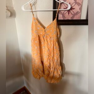 Yellow Sumer dress with flowers